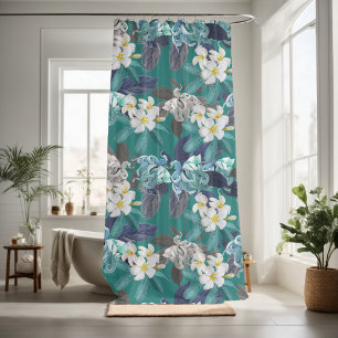 Pretty floral decorative eye-catching  shower curtain