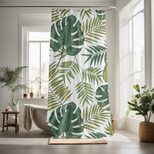 Pretty floral decorative eye-catching shower curtain