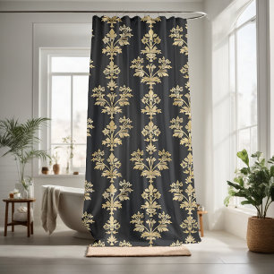 Pretty floral decorative eye-catching  shower curtain