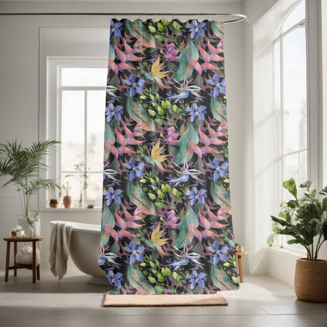 Pretty floral decorative eye-catching  shower curtain (Creator Uploaded)