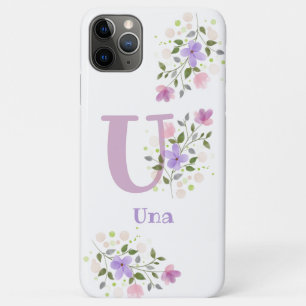 Pretty Floral Design Personalised Cell Phone Case