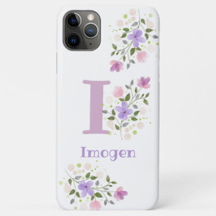Pretty Floral Design Personalised Cell Phone Case