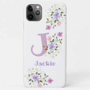 Pretty Floral Design Personalised Cell Phone Case