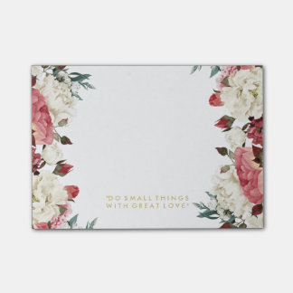 Pretty Floral Design Post It Notes