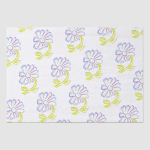 Pretty Floral Drawings  Tissue Paper