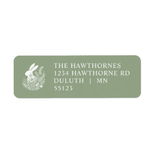 Pretty Floral Easter Bunny