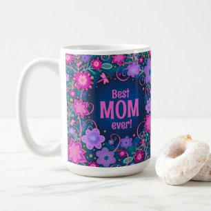 Pretty Floral Fun Trendy Mum Inspirivity Coffee Mug