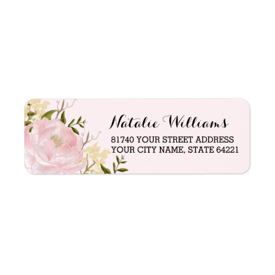 Pretty Floral Garden Return Address Labels