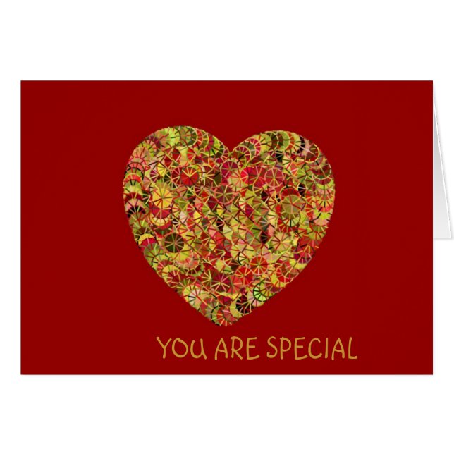 Pretty Floral Heart (Front Horizontal)