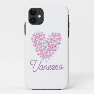 Pretty floral heart iPhone / iPad case