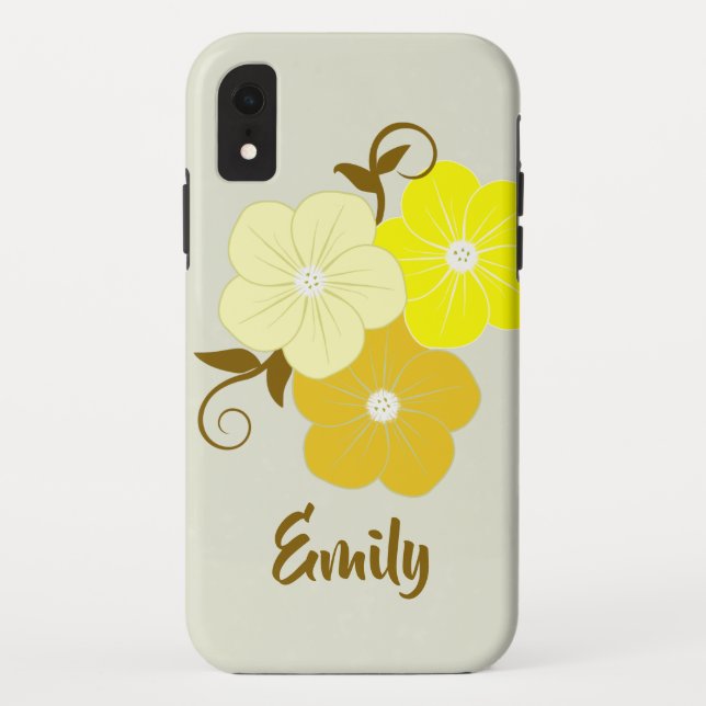 Pretty Floral Illustration Case-Mate iPhone Case (Back)