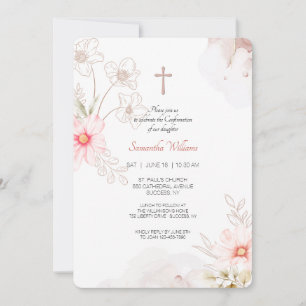 Pretty Floral Invitation