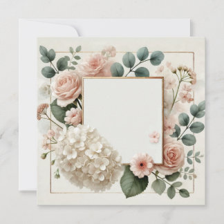 Pretty Floral Invitation Notice