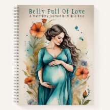 Pretty Floral Maternity Pregnancy Mum Journal
