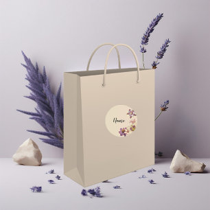 Pretty Floral Name Tag