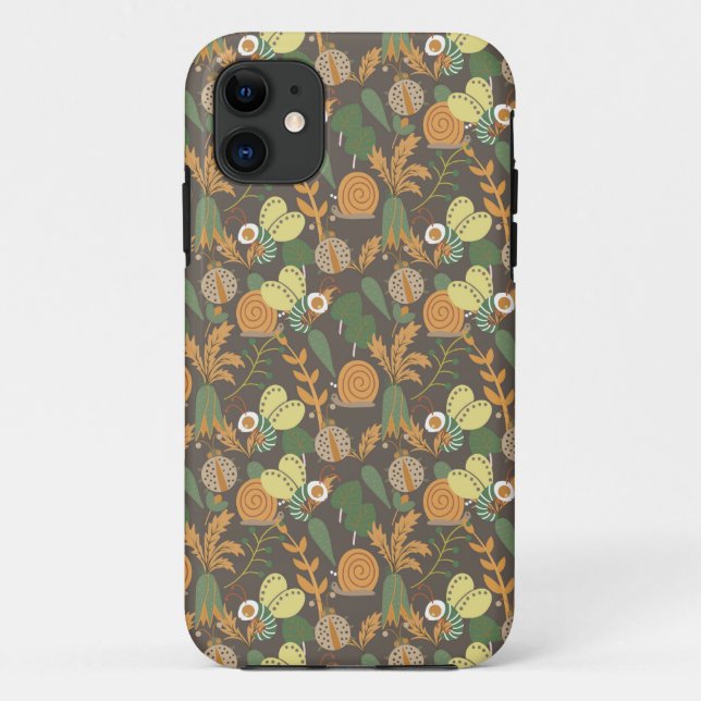 Pretty Floral Pattern Case-Mate iPhone Case (Back)