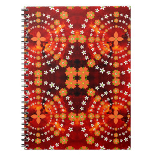 Pretty Floral Pattern Cute Garden Notebook