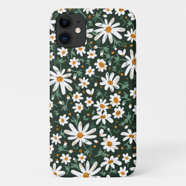 Pretty floral pattern daisies, wildflowers Case-Mate iPhone case (Back)