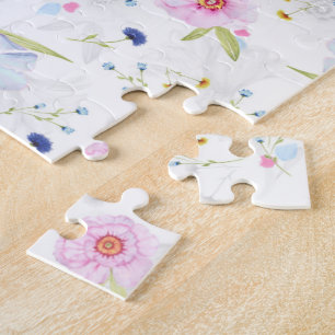 Pretty Floral Pattern Jigsaw Puzzle