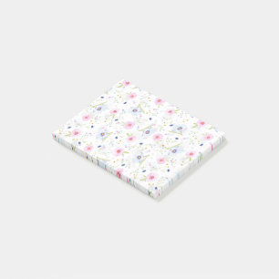 Pretty Floral Pattern Post-it Notes