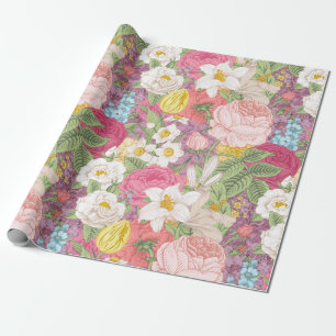Pretty Floral pattern Wrapping Paper