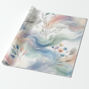 Pretty Floral Patterns Pastel Watercolor  Wrapping Paper