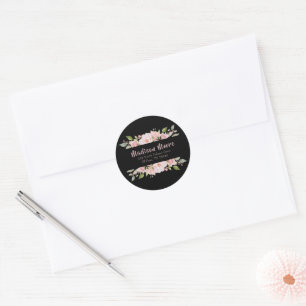 Pretty Floral Roses Address Envelope Seal