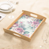 Pretty Floral Shabby Chic  Serving Tray (Front)