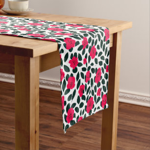 Pretty Floral Short Table Runner