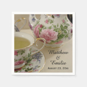 Pretty Floral Teapot and Teacup Napkins