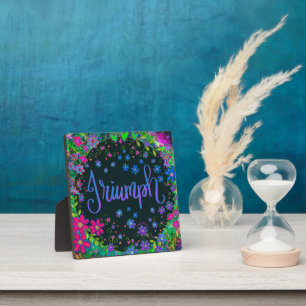 Pretty Floral Triumph Inspirivity Inspiring Plaque