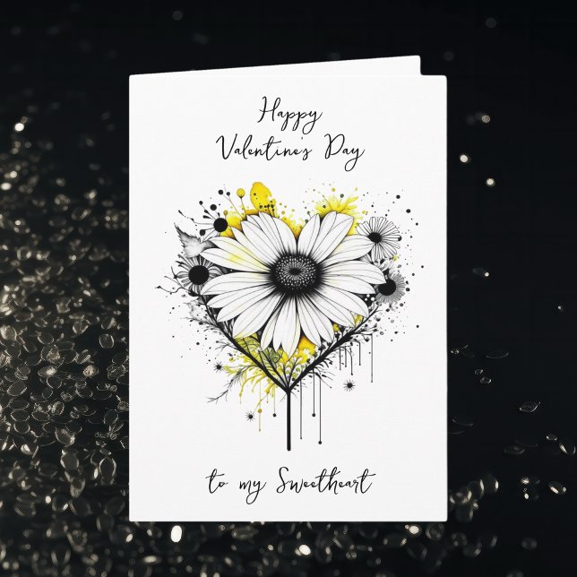 Pretty Floral Valentine's Day Personalised Card (Creator Uploaded)