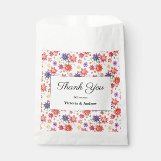Pretty Floral Wedding Invitation Favour Bags