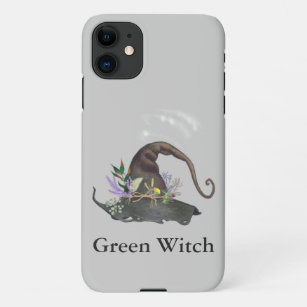 Pretty Floral Witches Hat Gray Phone Case