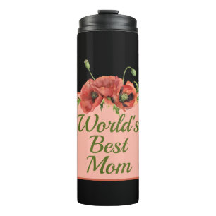 Pretty Floral World's Best Mum  Thermal Tumbler