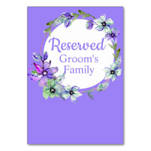 Pretty Floral Wreath Reserved  Table Number