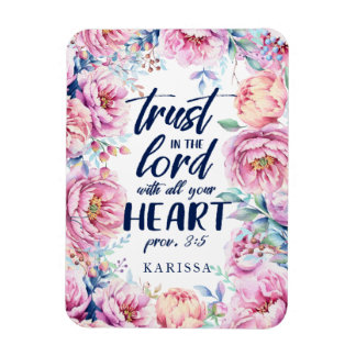 Pretty Florals | Personalised Scripture Magnet