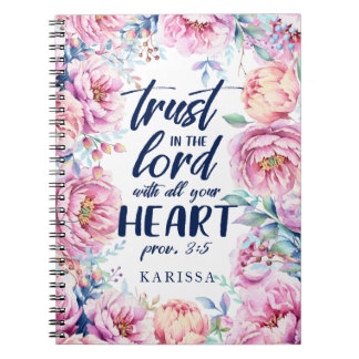 Pretty Florals | Scripture Journal | Navy