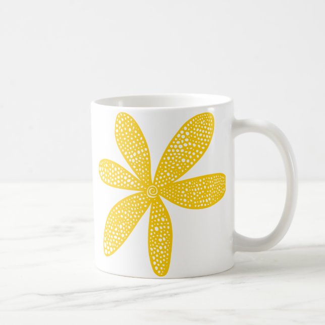 Pretty Flower - Amber Coffee Mug (Right)