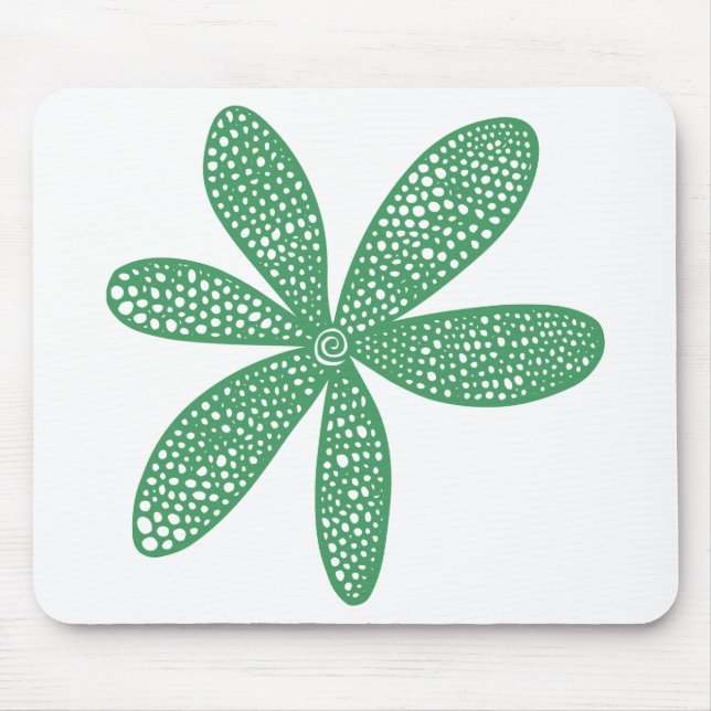 Pretty Flower - Army Green Mouse Mat (Front)