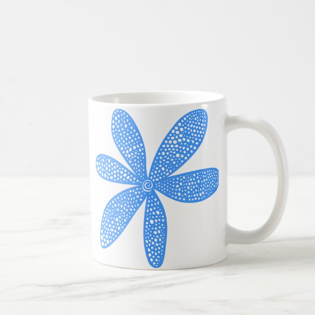 Pretty Flower - Baby Blue Coffee Mug (Right)
