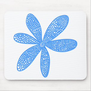 Pretty Flower - Baby Blue Mouse Mat
