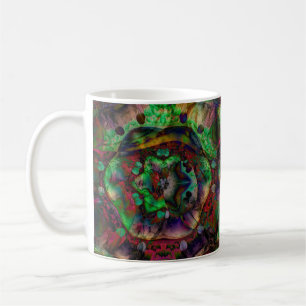 Pretty Flower Burst Abstract Coffee Mug
