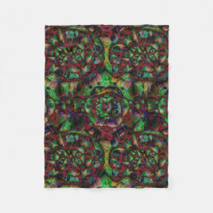 Pretty Flower Burst Abstract Fleece Blanket