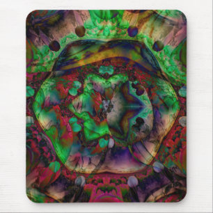 Pretty Flower Burst Abstract Mouse Mat