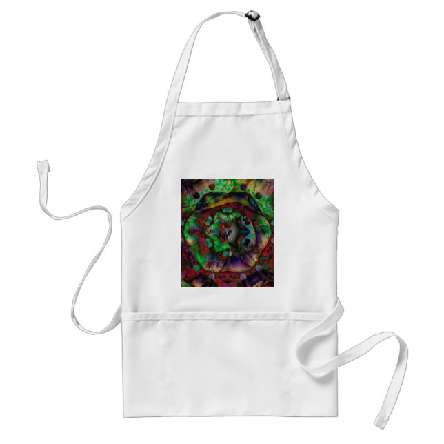 Pretty Flower Burst Abstract Standard Apron (Front)