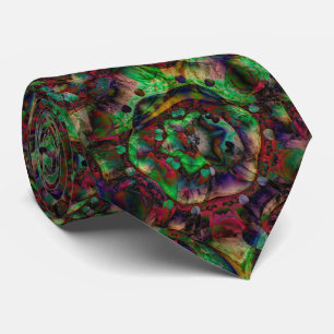 Pretty Flower Burst Abstract Tie