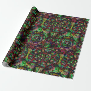 Pretty Flower Burst Abstract Wrapping Paper