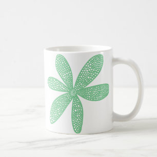 Pretty Flower - Faded Green Coffee Mug
