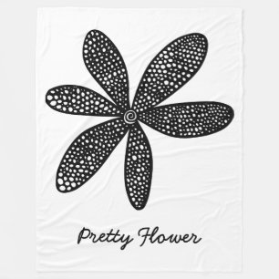 Pretty Flower Fleece Blanket